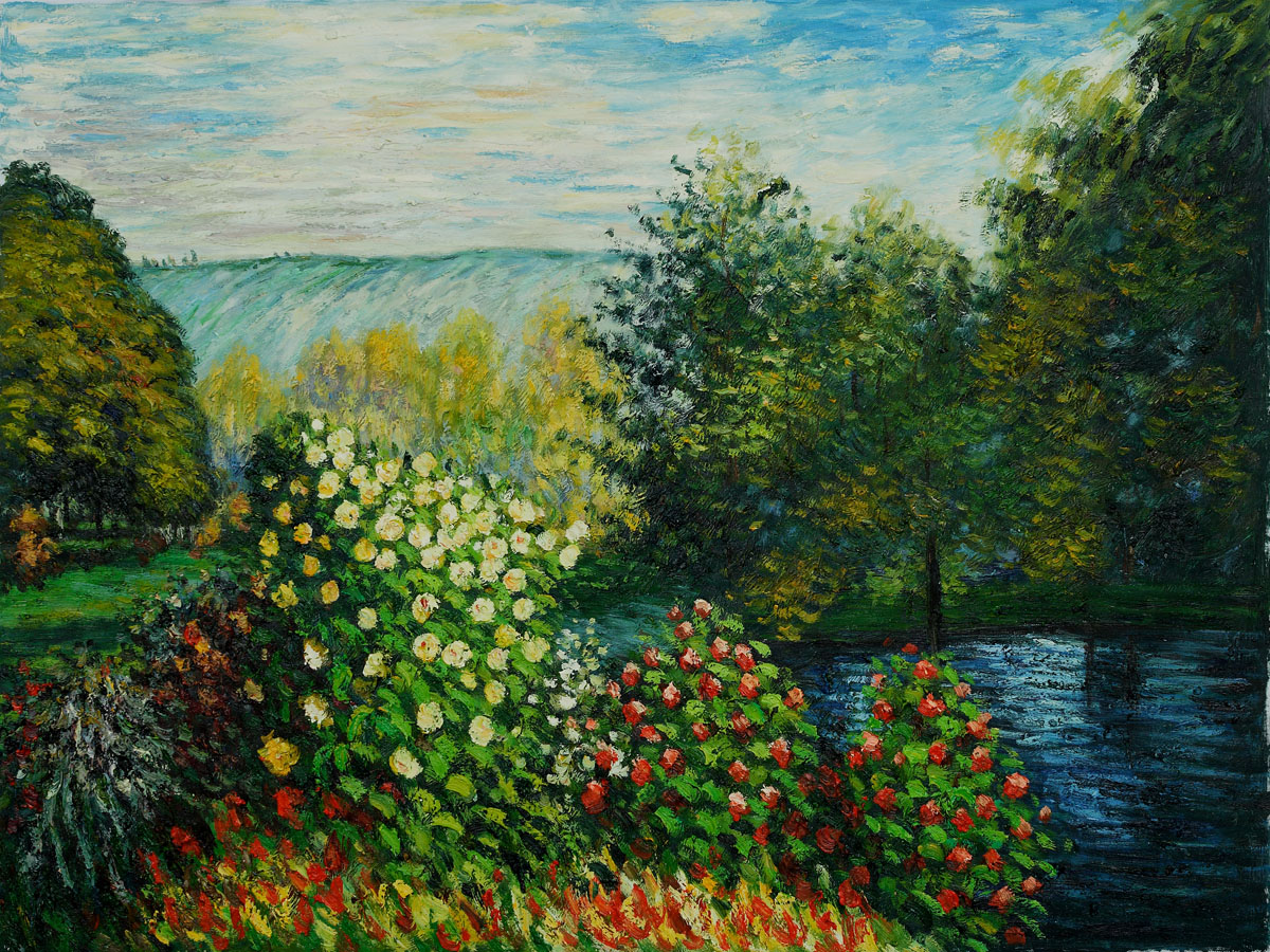 Corner of the Garden at Montgeron - Claude Monet Paintings